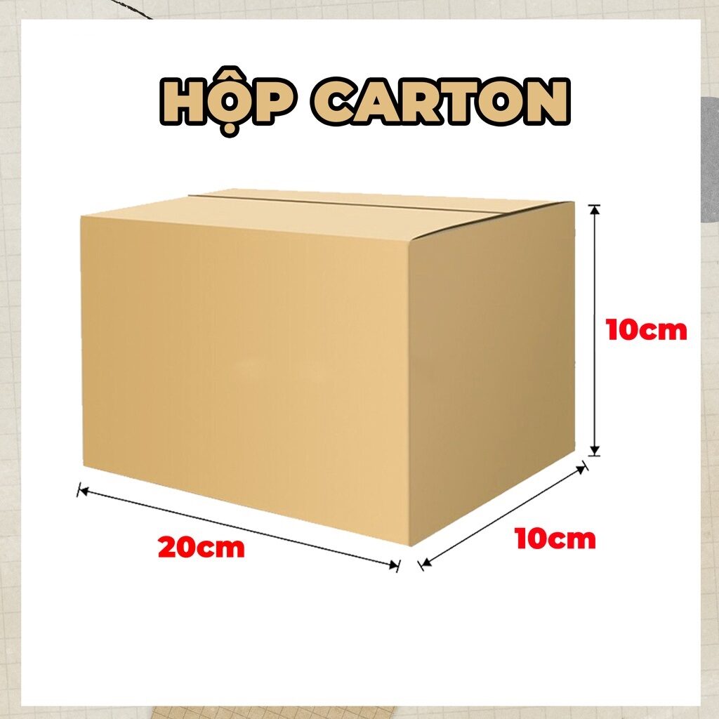 thùng carton kích thước 20x10x10