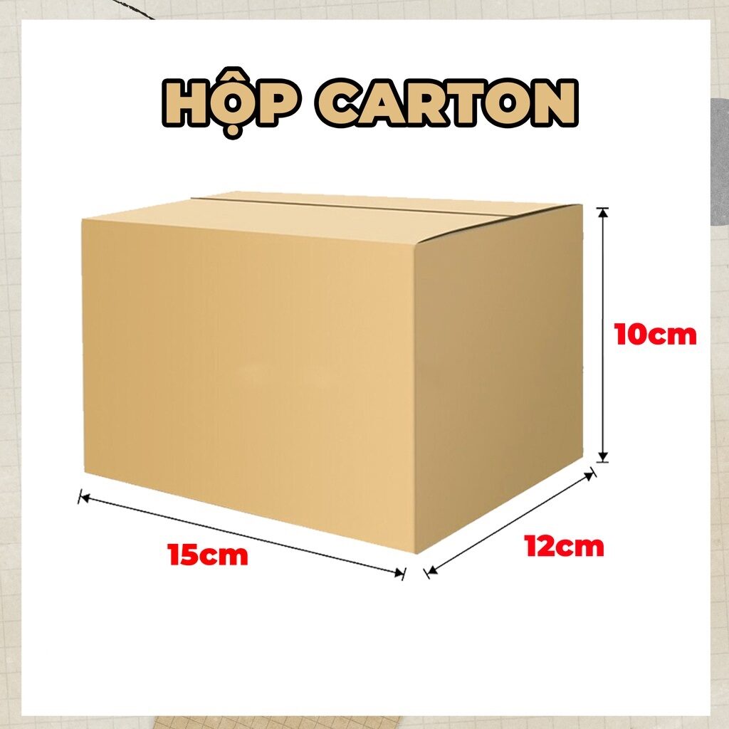 thùng carton kích thước 15x12x10cm